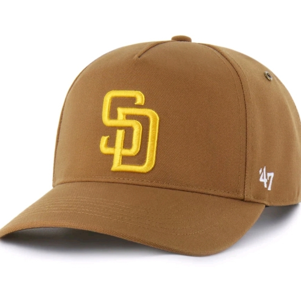 San Diego Padres Carhartt x '47 Hitch Adjustable Snapback Hat Cap Men's Brown